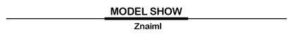 Znaiml Women's Fashion Patchwork Long Flare Sleeve Tops and Wide Leg Pants Blue Two 2 Piece Set Casual OL Work African Outfit