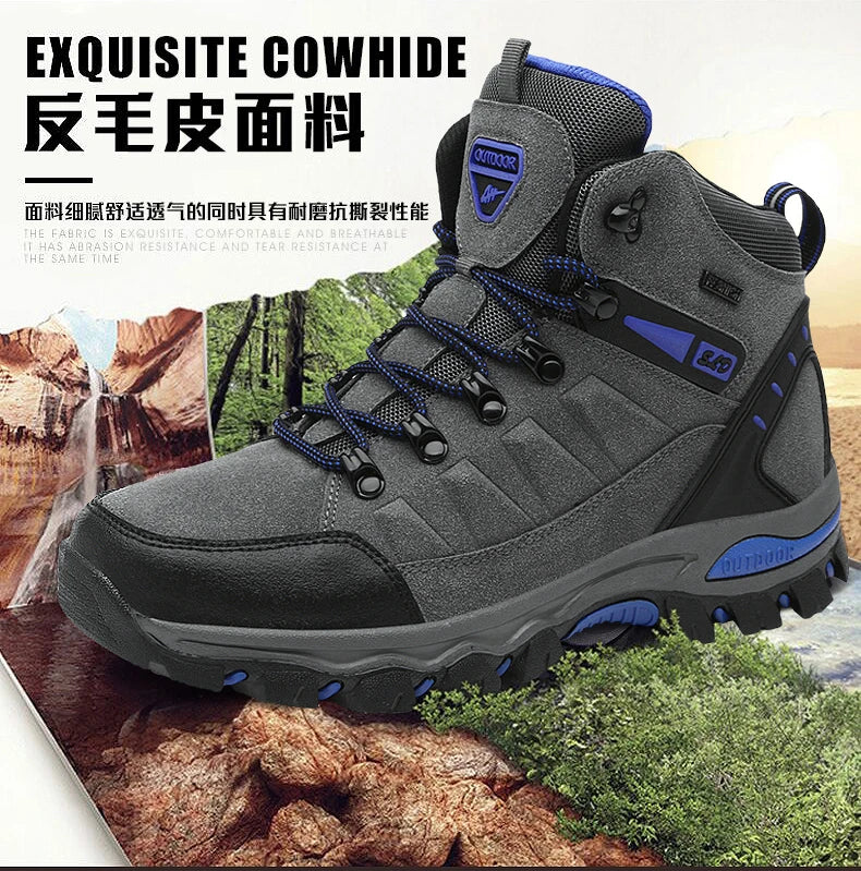 Men's Boots Men Hiking Boots Outdoor Work Shoes Anti Puncture Safety boots man Anti Slip Sneakers Couples Ankle boots for women