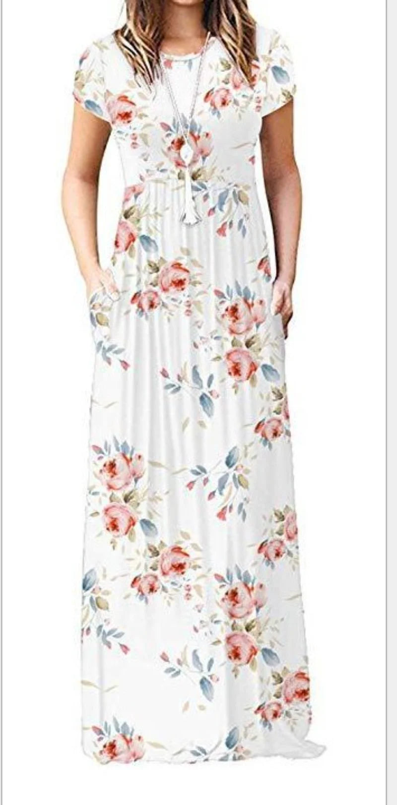 Spring Summer Boho Long Dress for Women Casual baratos Floral Fashion Print Clothing Elegantes Evening Dresses Vestidos de Mujer