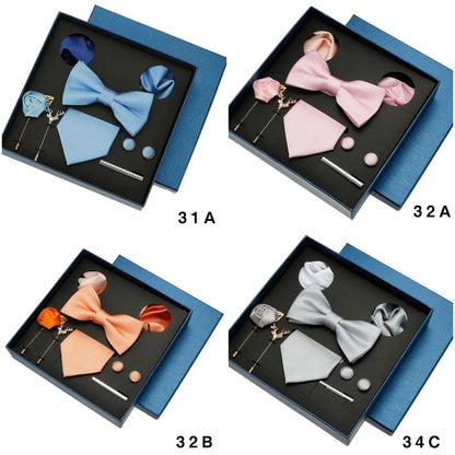 Men Tie Silk Necktie Man Bowtie Hanky Brooches Cufflinks And Tie Clip For Men Accessories Red Burgundy Wedding Tie Gifts Set