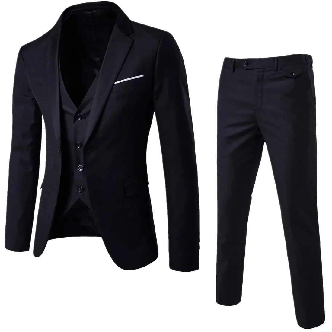 Men Suits For Business Wedding Elegant Blazers 2 Pieces 3 Sets Formal Full Ternos Marriage Clothes Pants Jackets Luxury Costume