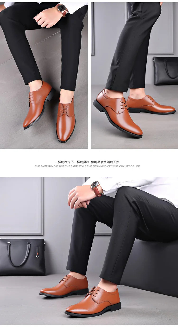 Men's new business leather Shoes Soft soled Work footwear Outdoor non slip formal shoes Fashion casual male shoes Zapatos Homme