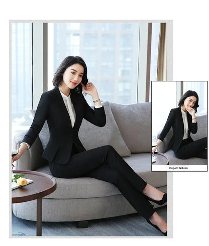 Elegant Red Western-style Suit Jacket For Women Fashionable Professional Attire For Hosting Events Job Interviews