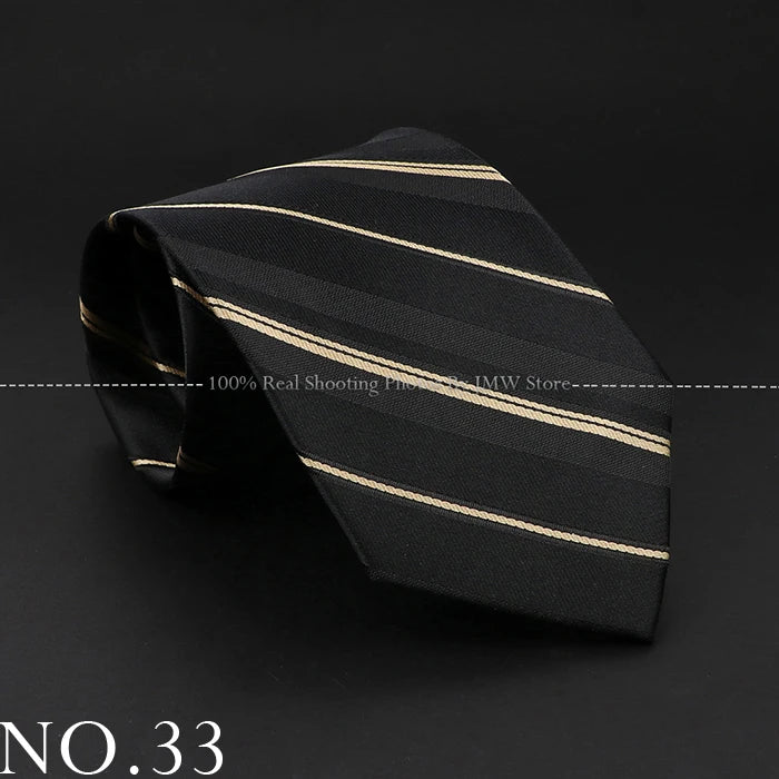 New Design Wedding Men Tie Black Solid Striped Paisley Flower Neckties Men Business Dropshipping Groom Collar Accessories Gift