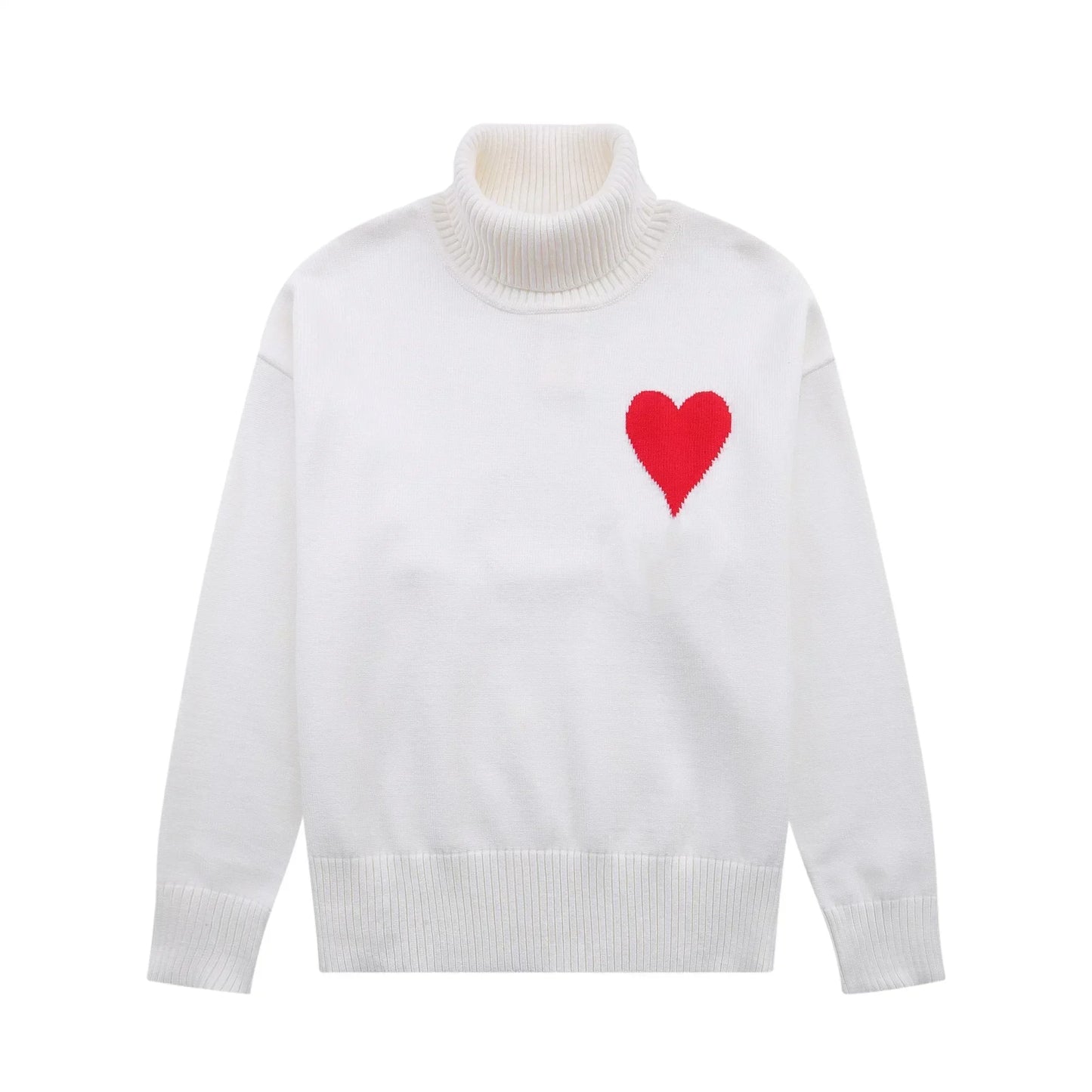 Autumn/Winter 2023 A Letter Heart Embroidered Pullover Men's Sweatshirt Loose Casual Pullover Women's And Men's Fashion Clothing