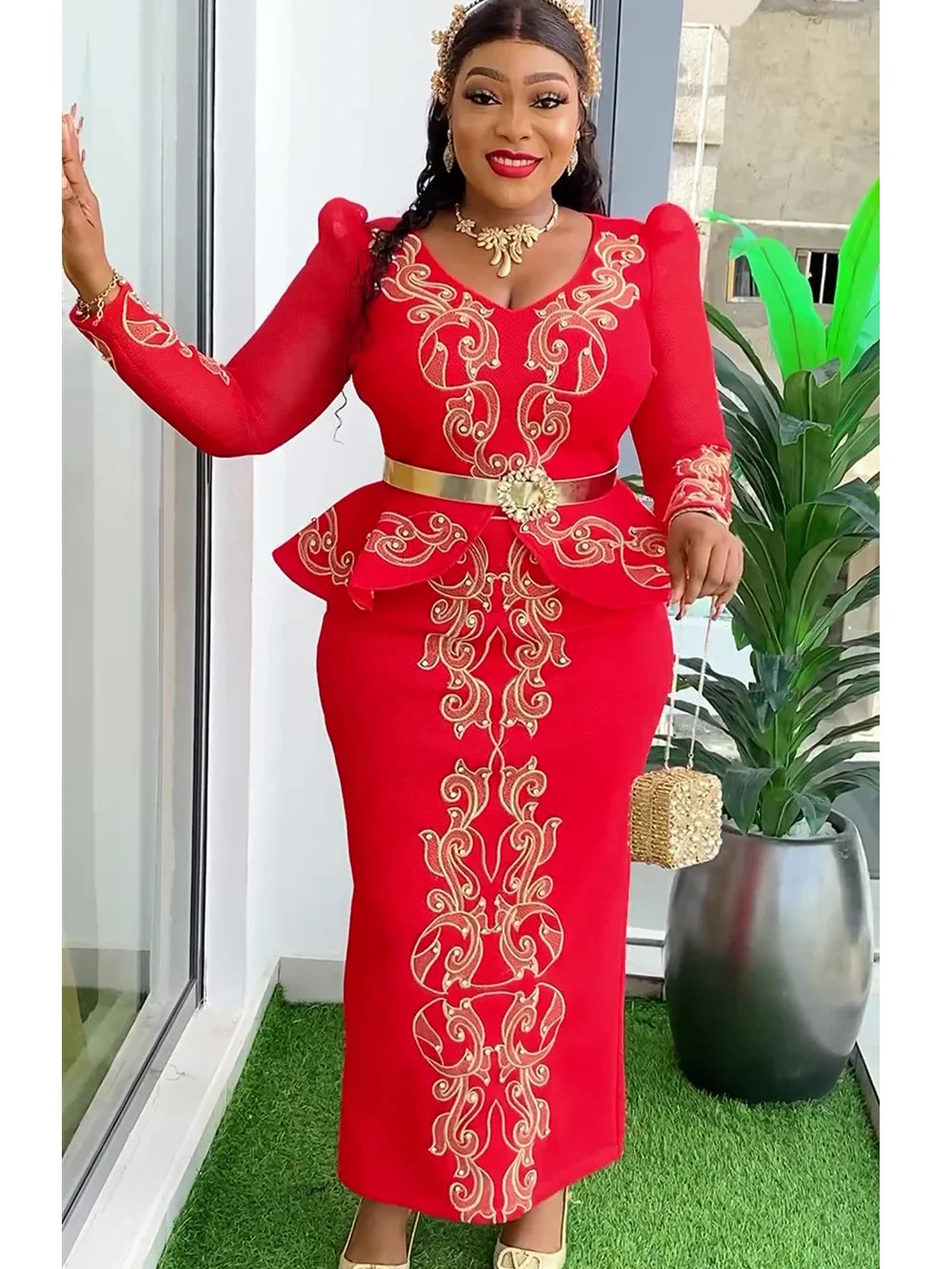 Elegant African Dresses for Women 2025 New Africa Clothing Plus Size Turkey Wedding Party Long Dress Dashiki Ankara Outfits Robe