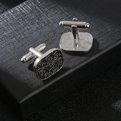 Personality Men's Shirt Cufflinks Luxury Quality Wedding Jewelry Gifts for Guests Retro Pattern French Cuff Nails Sleeve Button