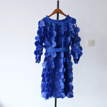 2024 Spring Sexy off shoulder dresses bandage short Dress summer flower Party casual Women beach holiday a-line elegant dress