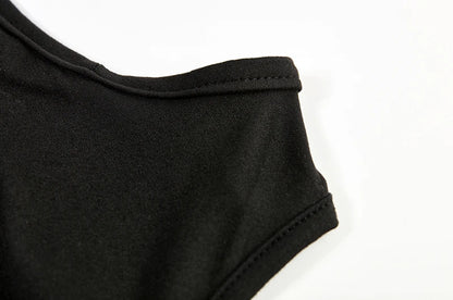 Spring and Summer New Style Dress Europe and the United States Sexy Solid Color Hollow Neck Tight Hip Dress