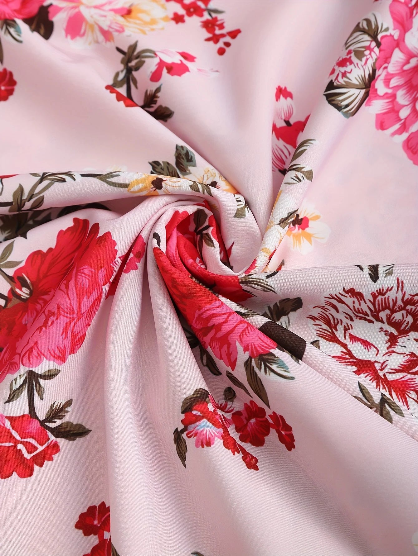 New spring and summer women's fashion from Europe and America: floral print off-shoulder ruffle dress