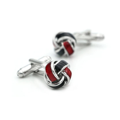 iGame Fashion Knot Cuff Links Quality Brass Material Woven Ball Design Cufflinks For Wedding  Men