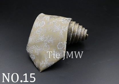 8 cm Tie Gravatas Newest Design Woven 8 cm Silk Necktie Wedding Business Suit Accessories Blue Man Dot Fit Group Party Office