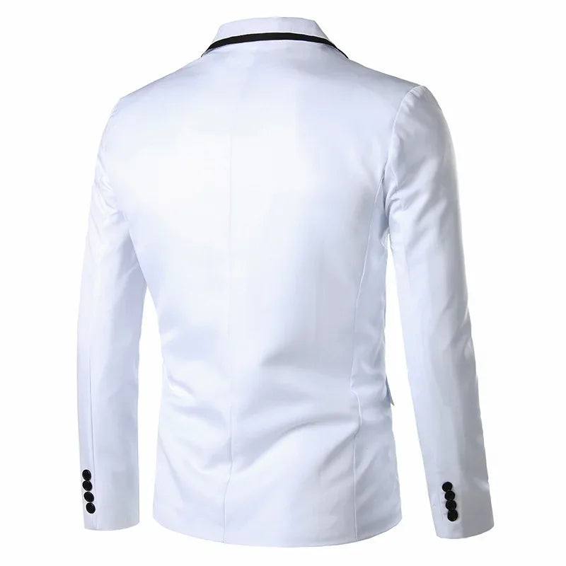 2023 Slims Men's Western-style Blazer Speed Selling Fashionable Solid Color Business Suit Casual Scene