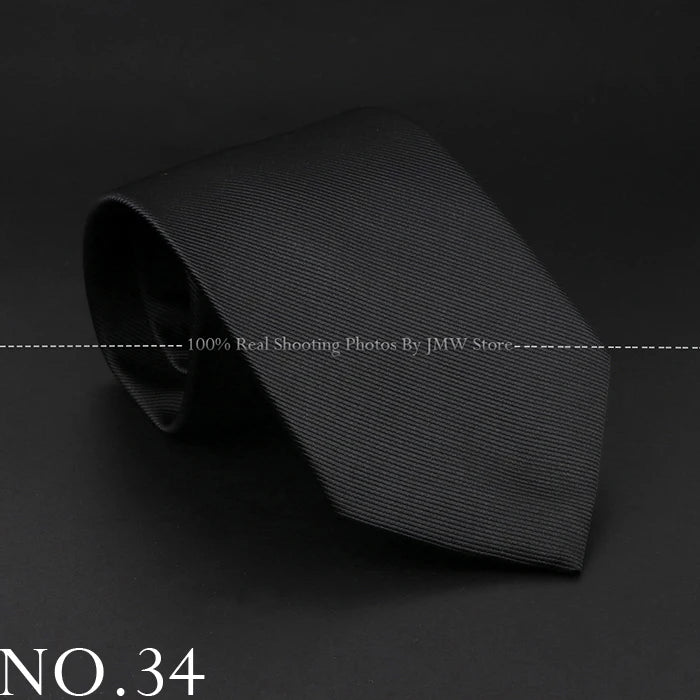 New Design Wedding Men Tie Black Solid Striped Paisley Flower Neckties Men Business Dropshipping Groom Collar Accessories Gift