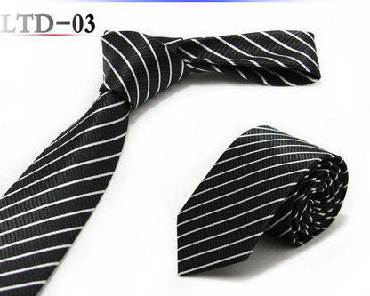 Luxury 7CM Mens Ties Striped Dot Necktie Formal Classic Business Neck Ties Jacquard Woven Necktie For Men Groom Wedding Party