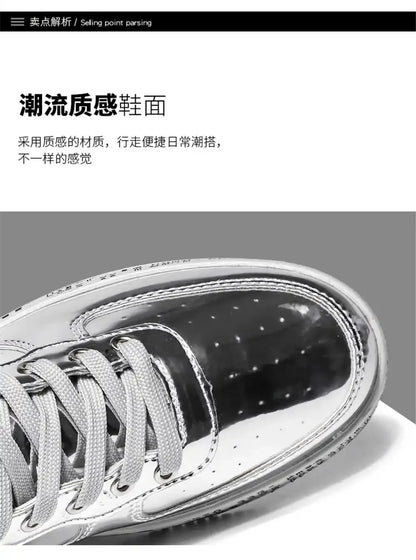 Gold-colored 36-42 Mens Chinese Style Shoes Casual Husband Sneakers Skate Trainers Sport Deporte Sapatenos Shouse