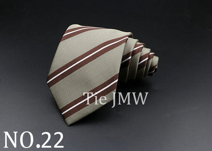 8 cm Tie Gravatas Newest Design Woven 8 cm Silk Necktie Wedding Business Suit Accessories Blue Man Dot Fit Group Party Office