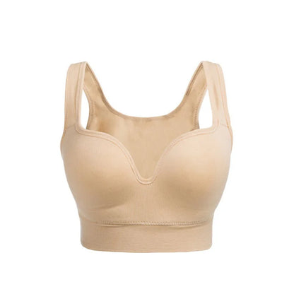 Women Wireless Sports Bra Fitness Running Vest Gym Workout Underwear Padded Tops Bralette Breathable Brassiere Push Up Bras