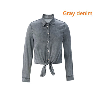 AP SS25 Women Lightweight Denim Wrap Blouse & Slip Dress