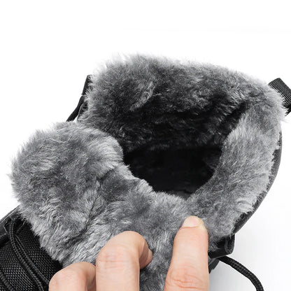 Super Warm Winter Boots With Fur Outdoor Snow Men Boots Snow Antiskid Waterproof Boots Men Shoes Winter botas High Top hombre