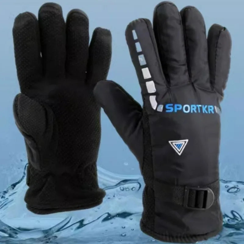 Winter Warm Cycling Glove Skiing Quick Drying Thick Inner Mitten Non-slip Snow Shoveling Gloves Mountaineering Windproof Mittens