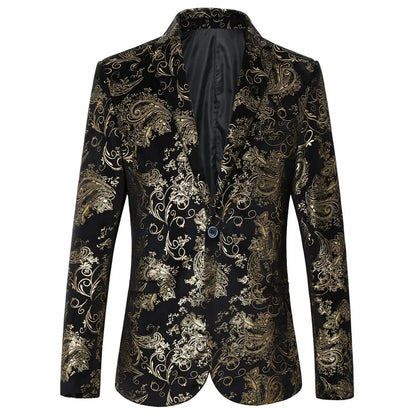 2024 New Men Business Social Suit Jacket Summer Male Single breasted Thin Dress Male Jacquard Blazers Coats