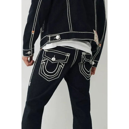 Embroidered Jeans for Men Clothing High Street Vintage Hip Hop Men Jeans Casual Straight and Versatile Baggy Jeans Men Pants