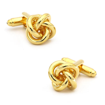 iGame Fashion Knot Cuff Links Quality Brass Material Woven Ball Design Cufflinks For Wedding  Men
