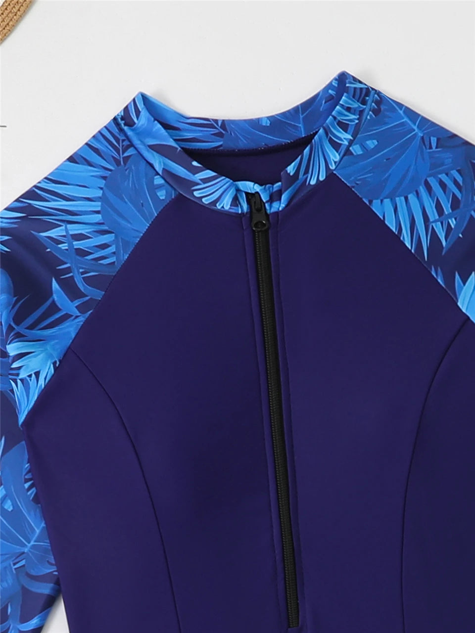 Front Zipper Surfing Swimsuit Dress & Beach Pants 2025 Women 2-Piece Sun Protection Swimwear Female Sport Diving Swimming Suits