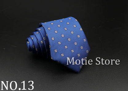 New Style Fashion Jacquard Floral Paisley Necktie Polyester Male Narrow Red Blue Tie Suit Shirt Gift For Men Accessory Gravatas