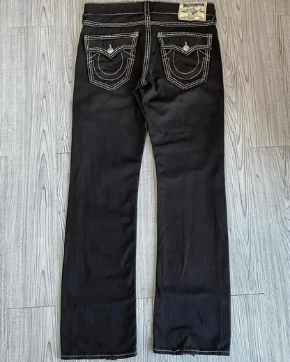 High-quality New Jeans Y2K Street Popular Multicolor U Brand Retro Wide-leg Pants Unisex Casual Loose Joker Couple Jeans Pants