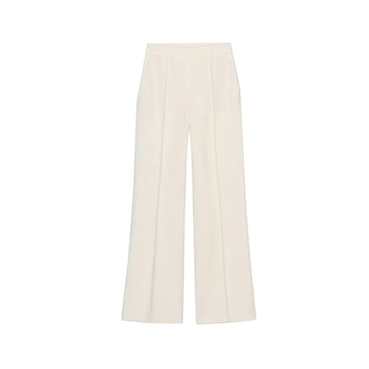 Double-Breasted Long-Sve Suit Jaet 304035 Sewing Decorative High Waist Casual Long Pants 303035 Faionable Women's Set