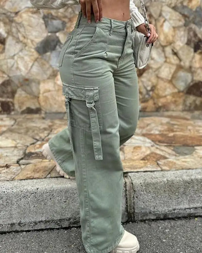 Casual Women's Tight Fitting Small Leg Pants Diagonal Cross Buckle Tight Pants Women's Sports Yoga Pants Women Pants High Waist