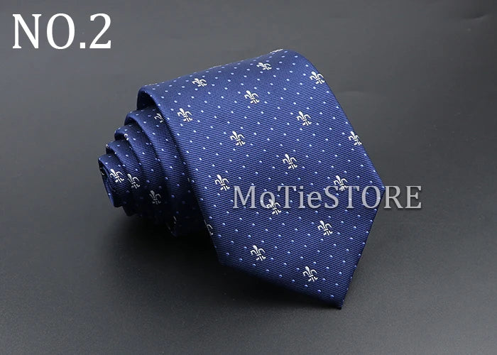 Men's Fashion Tie 8cm Blue Necktie Classic Plaid Striped Neck Tie Paisley Floral Neckties Daily Wear Cravat Wedding Party Gift