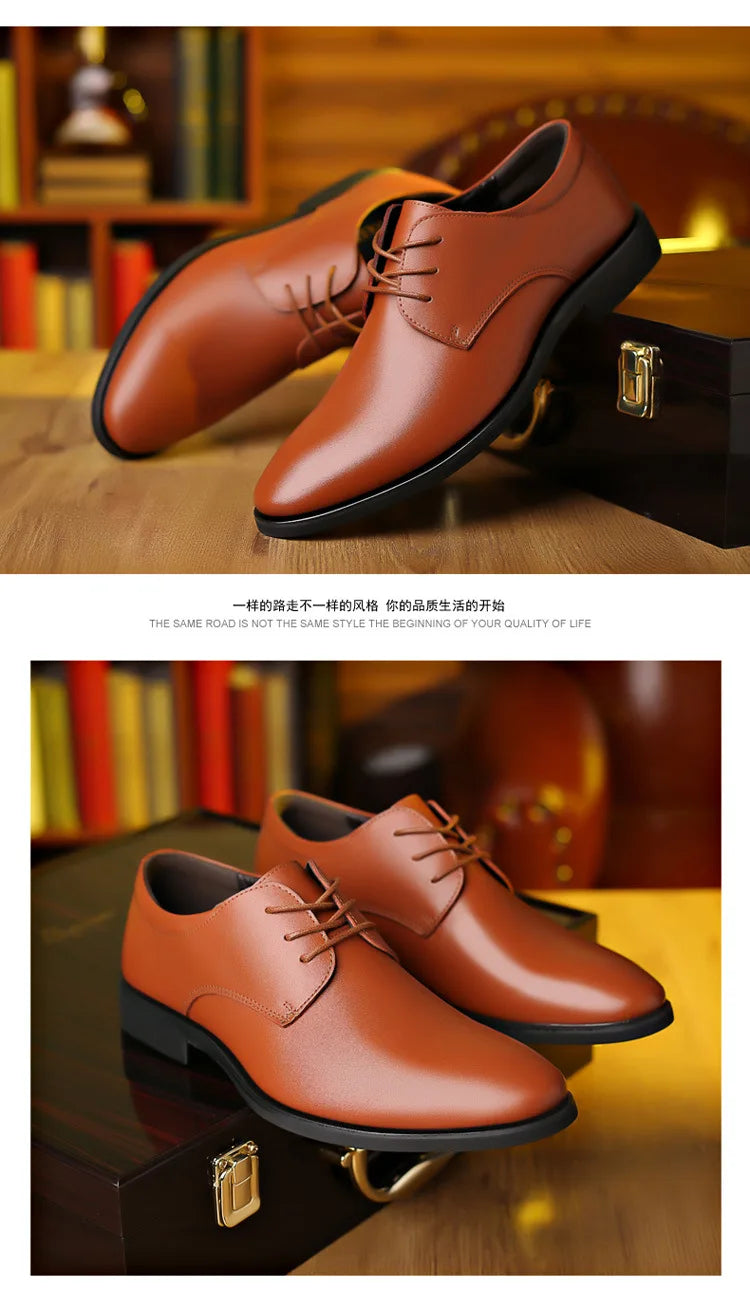 Men's new business leather Shoes Soft soled Work footwear Outdoor non slip formal shoes Fashion casual male shoes Zapatos Homme