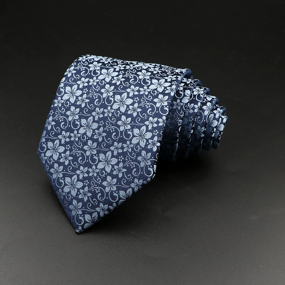 8 cm Tie Gravatas Newest Design Woven 8 cm Silk Necktie Wedding Business Suit Accessories Blue Man Dot Fit Group Party Office