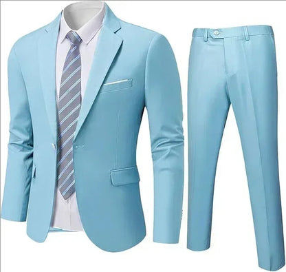 Suit For Men Elegant Wedding 3 Pieces 2 Sets Blazers Full Jackets Vest Pants Formal Fashion Luxury Coats 2025 Classic Costume