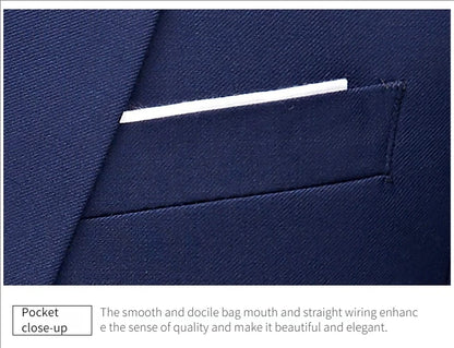 Suit For Men Elegant Wedding 3 Pieces 2 Sets Blazers Full Jackets Vest Pants Formal Fashion Luxury Coats 2025 Classic Costume