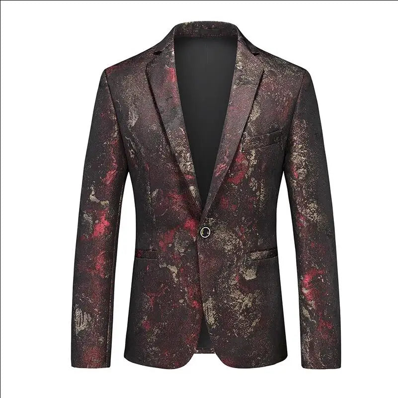 2024 New Men Business Social Suit Jacket Summer Male Single breasted Thin Dress Male Jacquard Blazers Coats