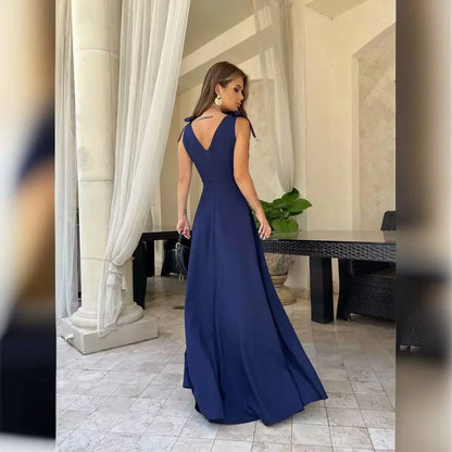 Spring Summer Elegant Women's Casual Dress 2024 New Fashion Evening Party Sexy V-neck Long Off Shoulder Women's Prom Dresses