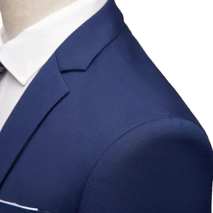 Elegant Suits For Men Wedding 3 Pieces 2 Set Luxury Fashion Classic Full Jackets Vest Pants Blazers Outfit 2024 Formal Costume