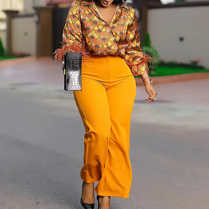 New Arrival Plus Size Matching Set (Two Pieces)