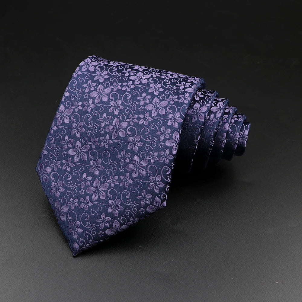 8 cm Tie Gravatas Newest Design Woven 8 cm Silk Necktie Wedding Business Suit Accessories Blue Man Dot Fit Group Party Office