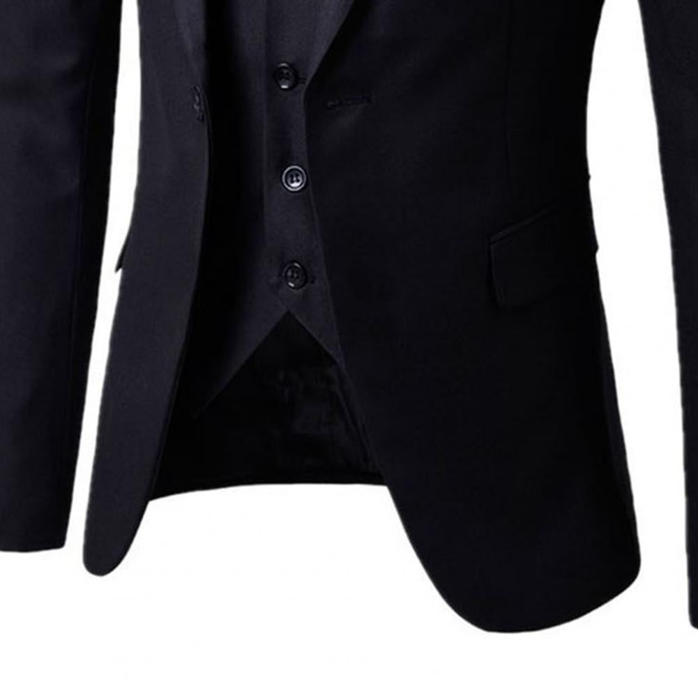 Luxury 2 piece men's wedding suit fashion men's slim solid color business office suit sets large size men Blazer+ pants