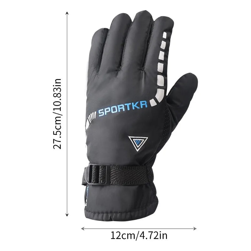 Winter Warm Cycling Glove Skiing Quick Drying Thick Inner Mitten Non-slip Snow Shoveling Gloves Mountaineering Windproof Mittens