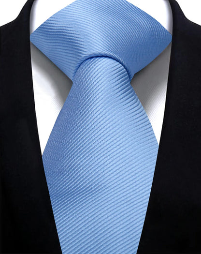 Solid Tie 7.5cm Necktie For Men Fashion Wedding Ties Slim Blue Gray Classic Neckties Men Business Jacquard Woven Classic Gravats