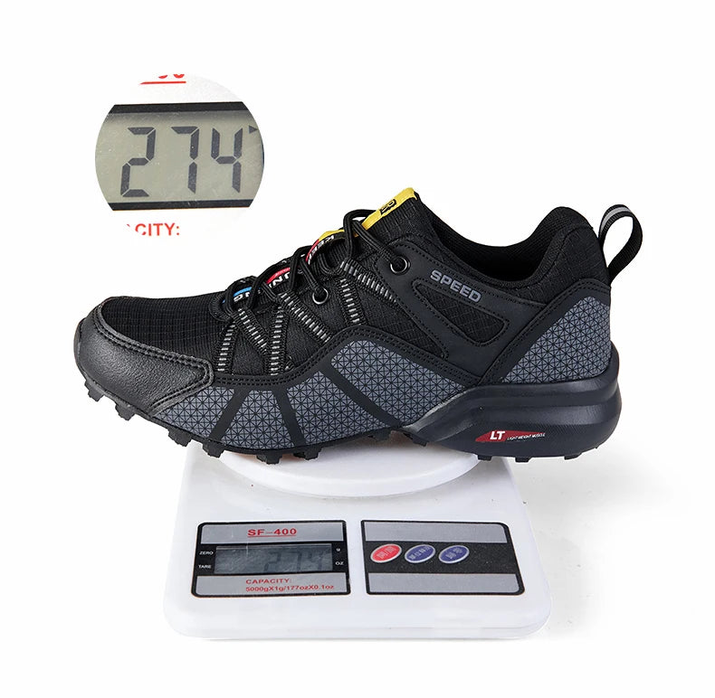 Men Women Hiking Shoes Waterproof Outdoor Trainers Lace-up Climbing Trekking Sneakers Mountain Walking Hunting Tactical Sneakers