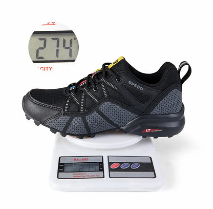 Men Women Hiking Shoes Waterproof Outdoor Trainers Lace-up Climbing Trekking Sneakers Mountain Walking Hunting Tactical Sneakers