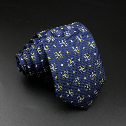 New Style Fashion Jacquard Floral Paisley Necktie Polyester Male Narrow Red Blue Tie Suit Shirt Gift For Men Accessory Gravatas