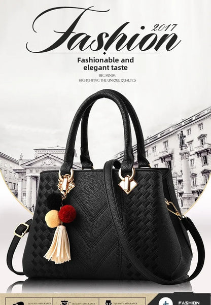 New Woman Shoulder Bag Large Capacity Handbag for Women Crossbody Bag PU Portable Bucket Bag Ladies Messenger Bags Tote Bags